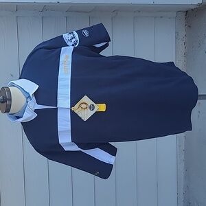 QUBA SAILS Embroidered Cutty Sark Whiskey Cotton XL Rugby Jersey‎ Polo Shirt NEW